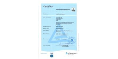 Certyfikacja zakładu